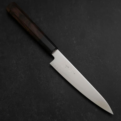 Petty Chromax Polished Buffalo Ebony Handle 150mm (5.9”)-[Musashi]-[Japan-Küchenmesser]