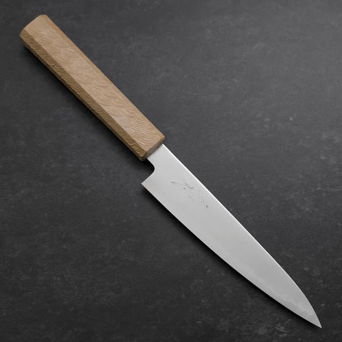Petty Chromax Polished White Urushi Handle 150mm (5.9”)-[Musashi]-[Japan-Küchenmesser]