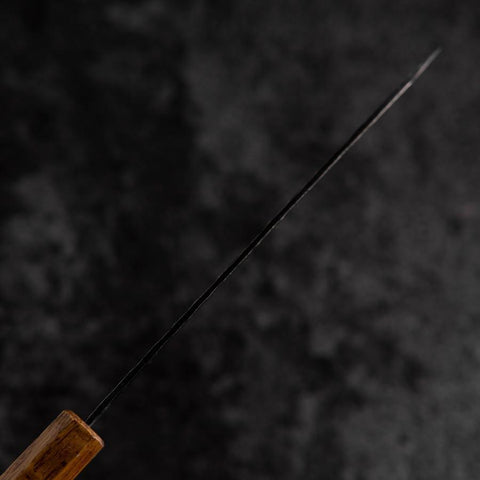 Petty Edelstahlummantelung AUS-8 Kurouchi Tsuchime Yaki Urushi Griff 155mm-[Musashi]-[Japan-Küchenmesser]