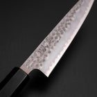 Petty Edelstahlummantelung Blue Super Tsuchime Büffelhorn und Ebenholz Griff 135mm-[Musashi]-[Japan-Küchenmesser]