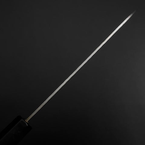 Petty Edelstahlummantelung Blue Super Tsuchime Büffelhorn und Ebenholz Griff 135mm-[Musashi]-[Japan-Küchenmesser]
