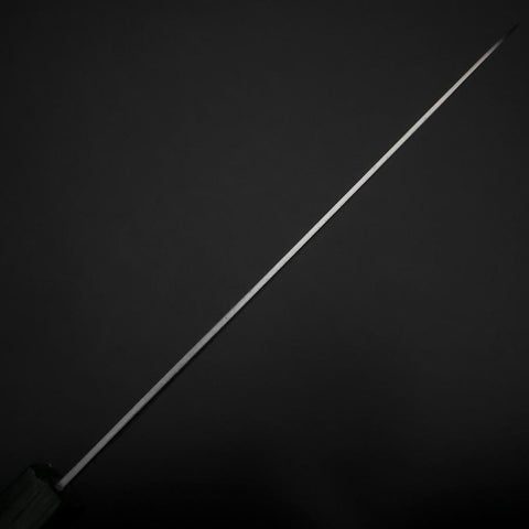 Petty Edelstahlummantelung White Steel #1 Poliert Grüner Urushi Griff 150mm-[Musashi]-[Japan-Küchenmesser]