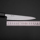 Petty Edelstahlummantelung White Steel #1 Poliert Grüner Urushi Griff 150mm-[Musashi]-[Japan-Küchenmesser]