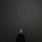 Petty Kobalt Edelstahl HRC62 Kurouchi Damast Büffelhorn und Ebenholz Griff 150mm-[Musashi]-[Japan-Küchenmesser]