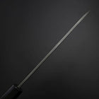 Petty Kobalt Edelstahl HRC62 Kurouchi Damast Büffelhorn und Ebenholz Griff 150mm-[Musashi]-[Japan-Küchenmesser]