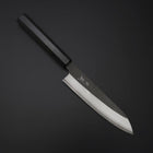 Petty Kobalt Edelstahl HRC62 Kurouchi Damast Büffelhorn und Ebenholz Griff 150mm-[Musashi]-[Japan-Küchenmesser]