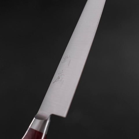 Petty Molybdän Poliert Roter Westlicher Griff 120mm-[Musashi]-[Japan-Küchenmesser]