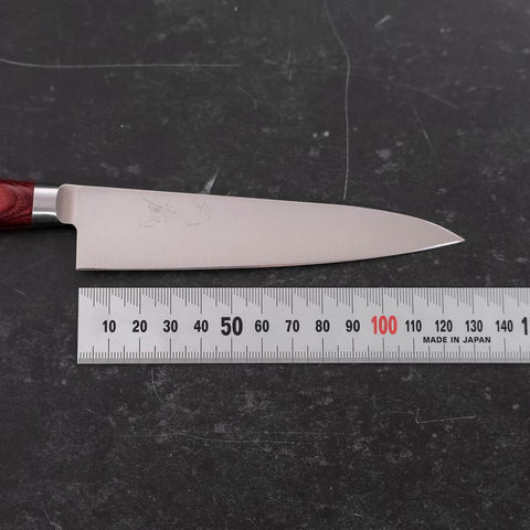 Petty Molybdän Poliert Roter Westlicher Griff 120mm-[Musashi]-[Japan-Küchenmesser]
