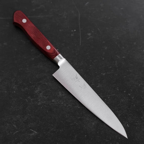 Petty Molybdän Poliert Roter Westlicher Griff 120mm-[Musashi]-[Japan-Küchenmesser]