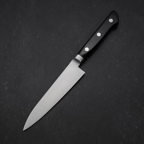 Petty Molybdän Poliert Schwarzer Westlicher Griff 120mm-[Musashi]-[Japan-Küchenmesser]