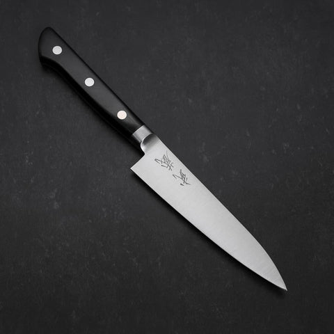 Petty Molybdän Poliert Westlicher Griff in Schwarz 120mm-[Musashi]-[Japan-Küchenmesser]