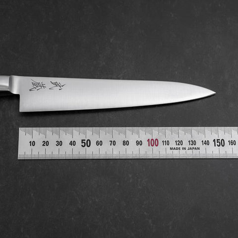 Petty Molybdenum Polished Western Black Handle 150mm (5.9”)-[Musashi]-[Japan-Küchenmesser]