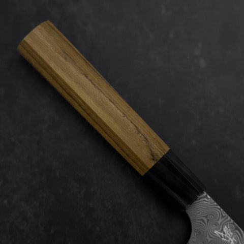 Petty SG-2 Damascus Buffalo Teak Handle 120mm (4.7”)-[Musashi]-[Japan-Küchenmesser]
