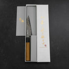Petty SG-2 Damascus Buffalo Teak Handle 120mm (4.7”)-[Musashi]-[Japan-Küchenmesser]