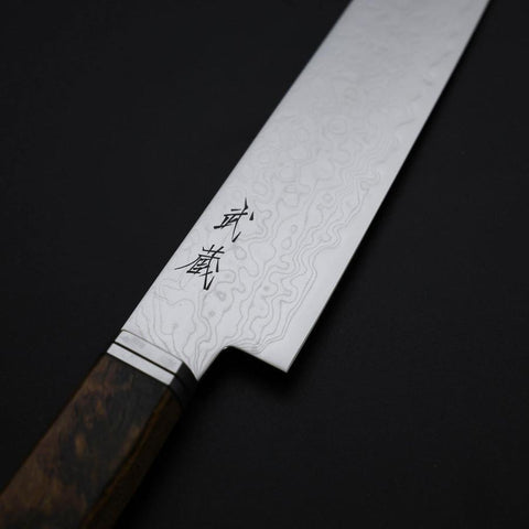 Petty SG-2 Damast Westlicher Goldener Ebenholz Griff 155mm-[Musashi]-[Japan-Küchenmesser]