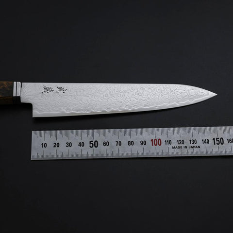 Petty SG-2 Damast Westlicher Goldener Ebenholz Griff 155mm-[Musashi]-[Japan-Küchenmesser]