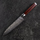 Petty SG-2 Kagami Tsuchime Damast Oktagonaler Mahagoni Griff 150mm-[Musashi]-[Japan-Küchenmesser]