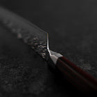Petty SG-2 Kagami Tsuchime Damast Oktagonaler Mahagoni Griff 150mm-[Musashi]-[Japan-Küchenmesser]