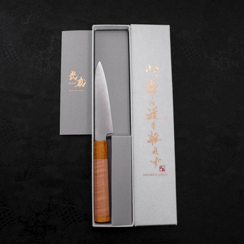 Petty SG-2 Poliert Gelber Ahornholz Griff 120mm-[Musashi]-[Japan-Küchenmesser]