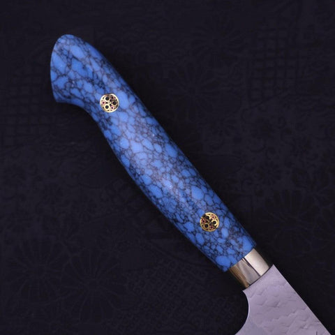 Petty SG-2 Tsuchime Blauer Türkis Griff 150mm-[Musashi]-[Japan-Küchenmesser]