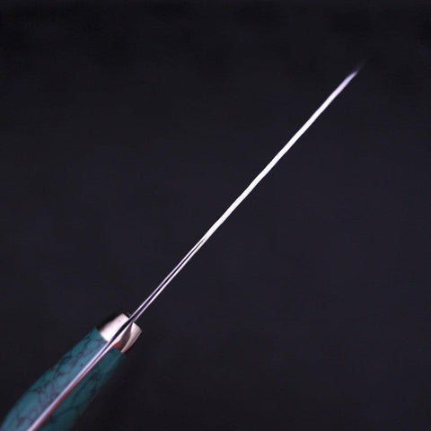 Petty SG-2 Tsuchime Grüner Türkis Griff 150mm-[Musashi]-[Japan-Küchenmesser]