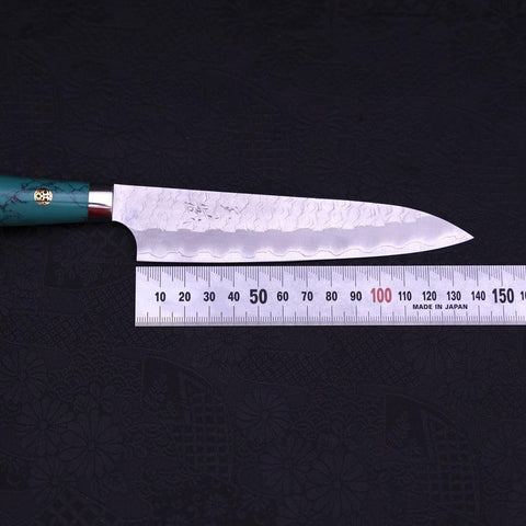 Petty SG-2 Tsuchime Grüner Türkis Griff 150mm-[Musashi]-[Japan-Küchenmesser]