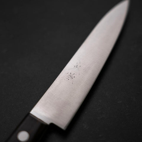 Petty SK-Stahl Poliert Brauner Westlicher Rosenholz Griff 120mm-[Musashi]-[Japan-Küchenmesser]