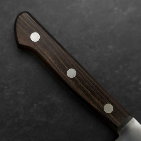 Petty SK-Stahl Poliert Brauner Westlicher Rosenholz Griff 120mm-[Musashi]-[Japan-Küchenmesser]