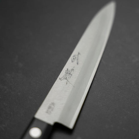 Petty SK Steel Poliert Westlicher Schwarzer Griff 150mm-[Musashi]-[Japan-Küchenmesser]