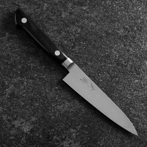 Petty SKD12 Poliert Schwarzer Westlicher Griff 120mm-[Musashi]-[Japan-Küchenmesser]