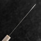 Petty SLD Kagami Büffelhorn und Dunkel-Rosa Ahornholz Griff 130mm-[Musashi]-[Japan-Küchenmesser]
