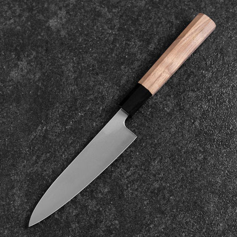 Petty SLD Kagami Büffelhorn und Walnussholz Griff 130mm-[Musashi]-[Japan-Küchenmesser]