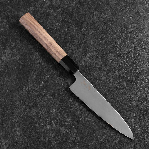 Petty SLD Kagami Büffelhorn und Walnussholz Griff 130mm-[Musashi]-[Japan-Küchenmesser]