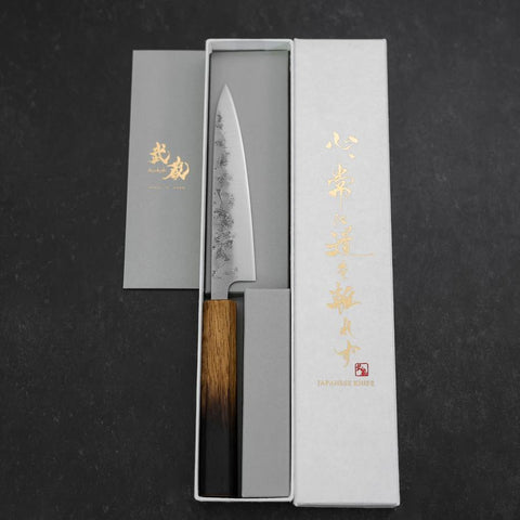 Petty SLD Nashiji Washi Yaki Urushi Handle 135mm (5.3”)-[Musashi]-[Japan-Küchenmesser]