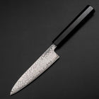 Petty SLD Schwarzer Damast Ebenholz Griff 130mm-[Musashi]-[Japan-Küchenmesser]