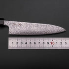 Petty SLD Schwarzer Damast Ebenholz Griff 130mm-[Musashi]-[Japan-Küchenmesser]