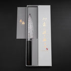 Petty SLD Schwarzer Damast Ebenholz Griff 130mm-[Musashi]-[Japan-Küchenmesser]