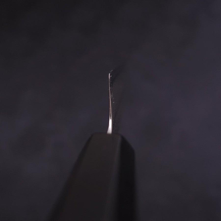 Petty SLD Wellen-Nickel Damast Büffelhorn und Ebenholz Griff 135mm-[Musashi]-[Japan-Küchenmesser]
