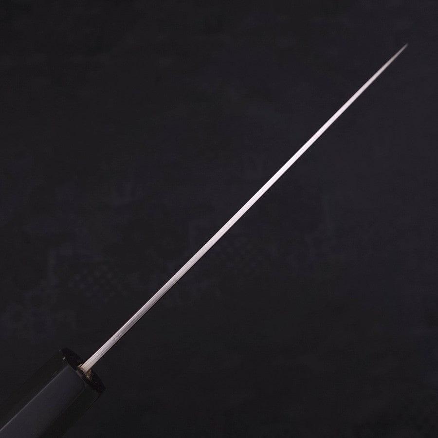 Petty SLD Wellen-Nickel Damast Büffelhorn und Ebenholz Griff 135mm-[Musashi]-[Japan-Küchenmesser]