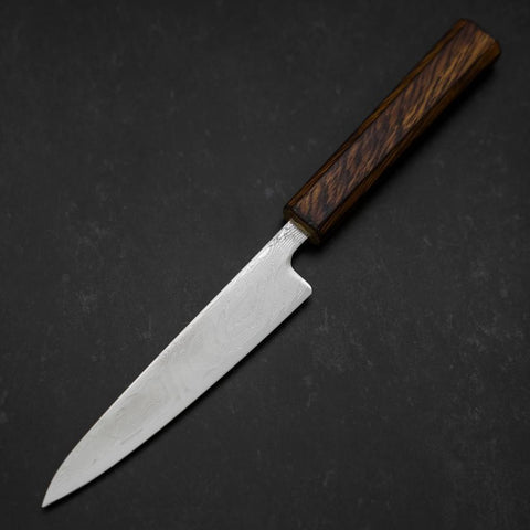 Petty SLD Wellen Nickel Damast Sumi Urushi Griff 135mm-[Musashi]-[Japan-Küchenmesser]