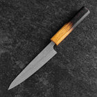 Petty Schwedenstahl Nashiji Damast Yaki Urushi Griff 140mm-[Musashi]-[Japan-Küchenmesser]