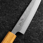 Petty Schwedenstahl Nashiji Damast Yaki Urushi Griff 140mm-[Musashi]-[Japan-Küchenmesser]