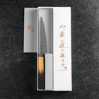 Petty Schwedenstahl Nashiji Damast Yaki Urushi Griff 140mm-[Musashi]-[Japan-Küchenmesser]