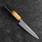 Petty Schwedenstahl Nashiji Damast Yaki Urushi Griff 140mm-[Musashi]-[Japan-Küchenmesser]