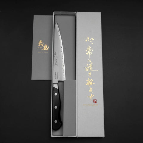 Petty Schwedenstahl Poliert Westlicher Griff 150mm-[Musashi]-[Japan-Küchenmesser]