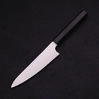 Petty Silver Steel #3 Damast Büffelhorn und Ebenholz Griff 150mm-[Musashi]-[Japan-Küchenmesser]
