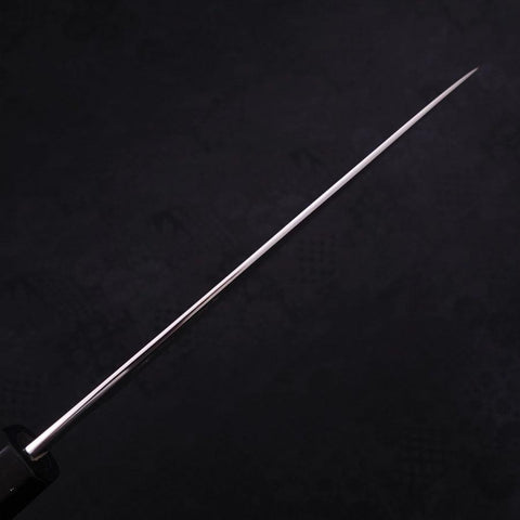 Petty Silver Steel #3 Damast Büffelhorn und Ebenholz Griff 150mm-[Musashi]-[Japan-Küchenmesser]