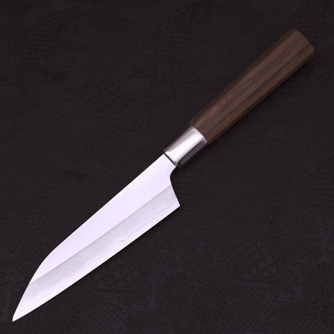 Petty Silver Steel #3 Hamachidori Walnussholz Griff 135mm-[Musashi]-[Japan-Küchenmesser]