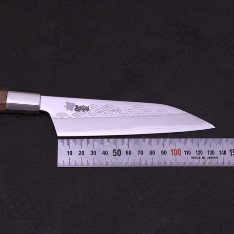 Petty Silver Steel #3 Hamachidori Walnussholz Griff 135mm-[Musashi]-[Japan-Küchenmesser]