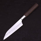 Petty Silver Steel #3 Ichimatsu Walnussholz Griff 135mm-[Musashi]-[Japan-Küchenmesser]
